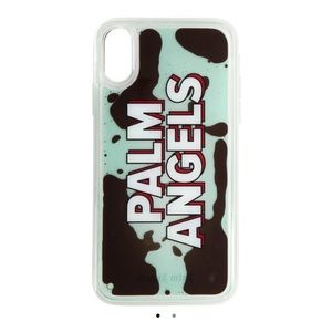 iPhone XR Palm Angels Blue Liquid Logo Case